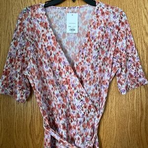 Pink Purple Floral Dress